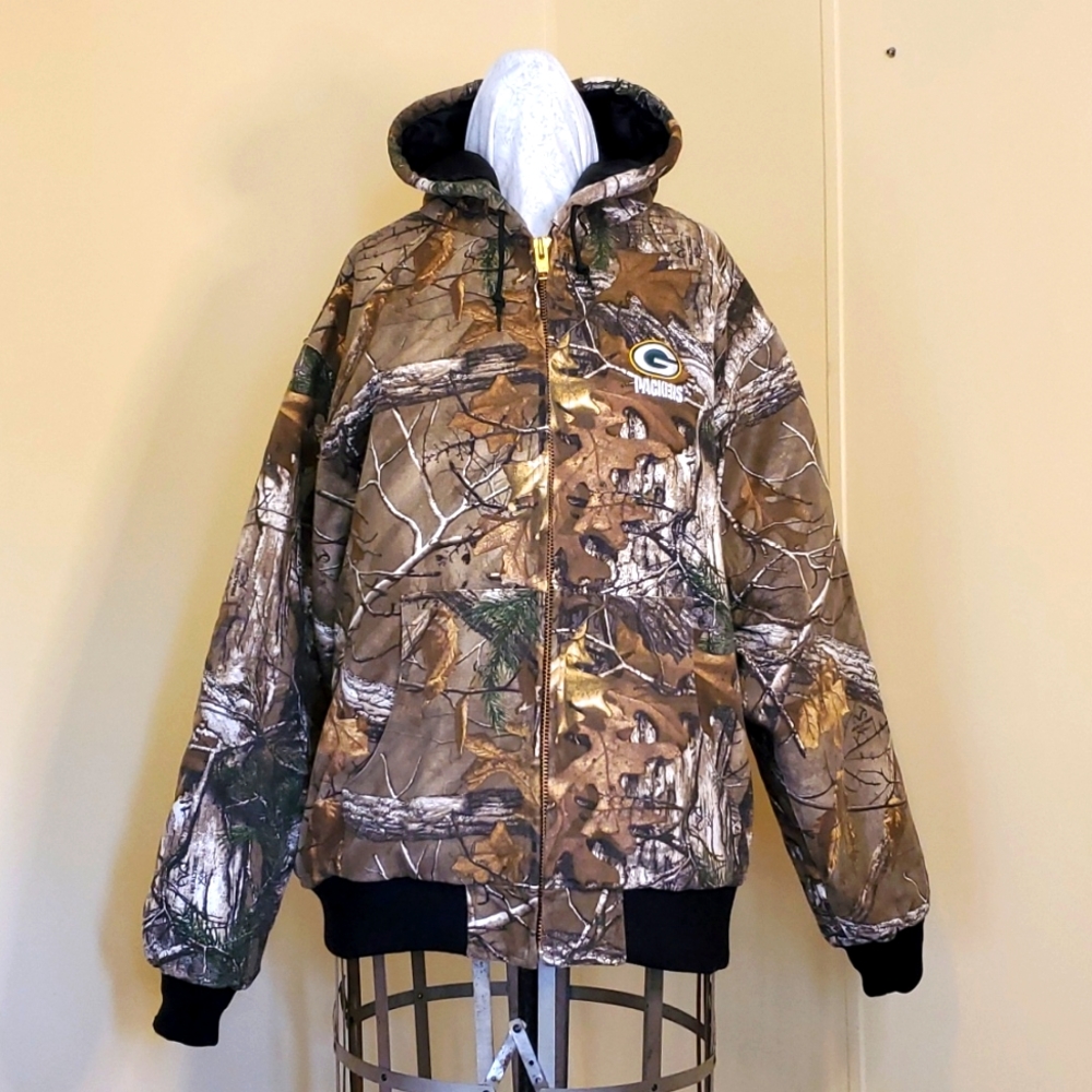 Green Bay Packers Camouflage Winter Jacket